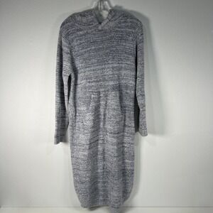 SOFTIES by Paddie Murphy Marshmallow Hooded Lounger 42" Gray Blue Heather S/M